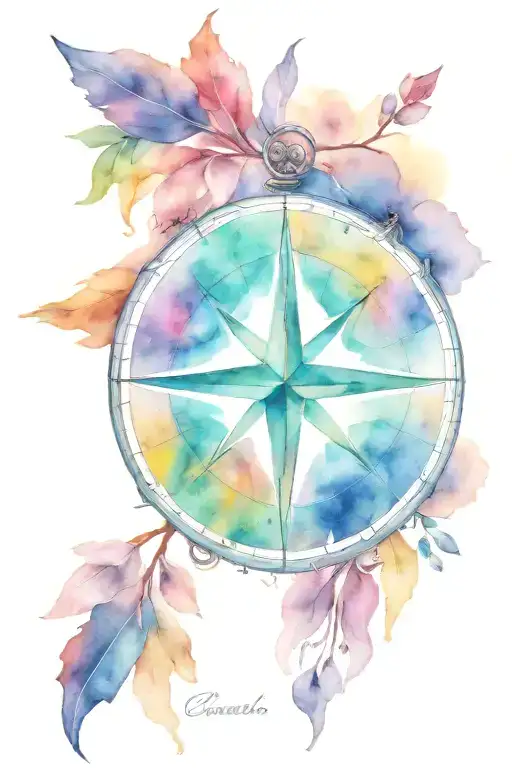 Compass And Cross Intertwined
