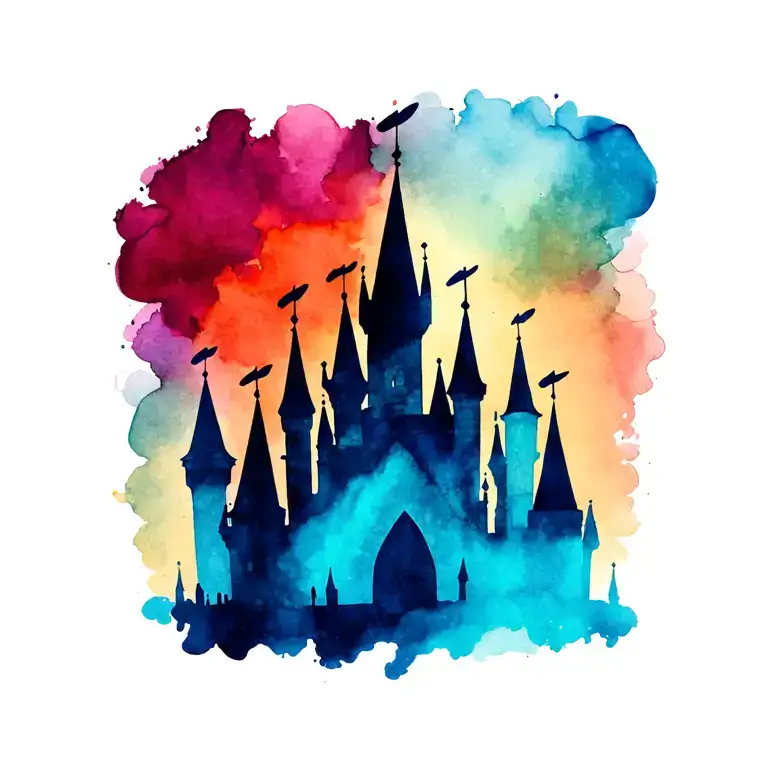 Disney Castle Silhouette