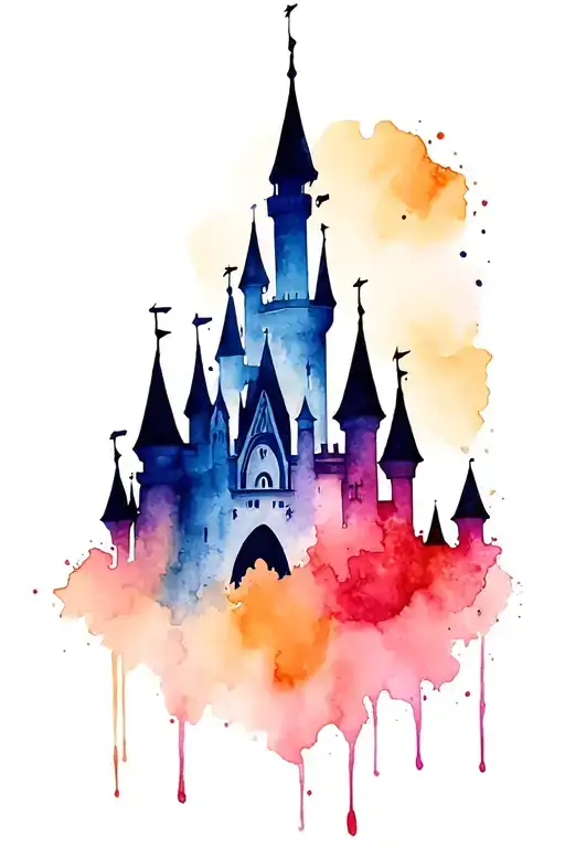 Disney Castle Silhouette