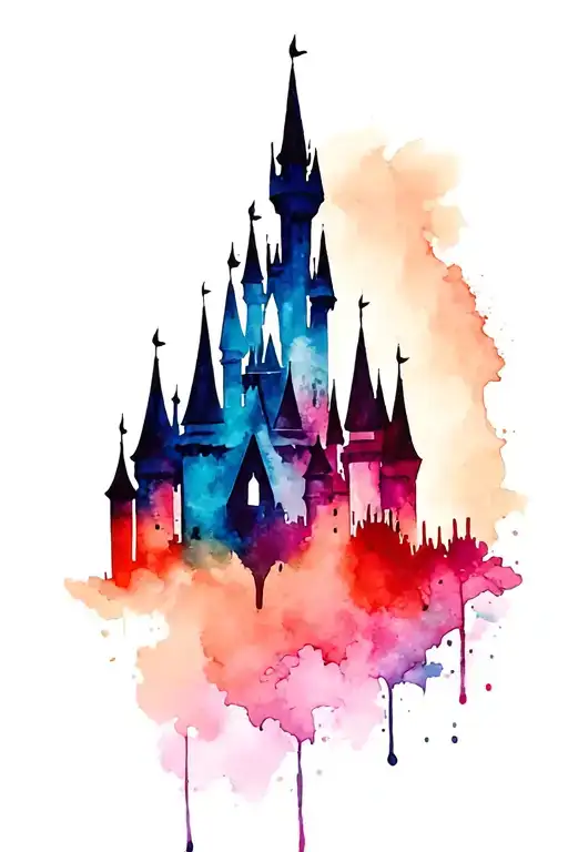 Disney Castle Silhouette