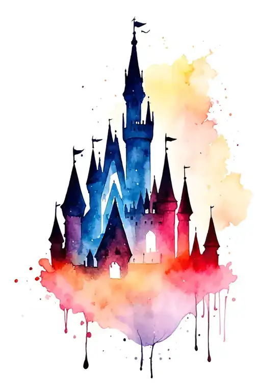 Disney Castle Silhouette