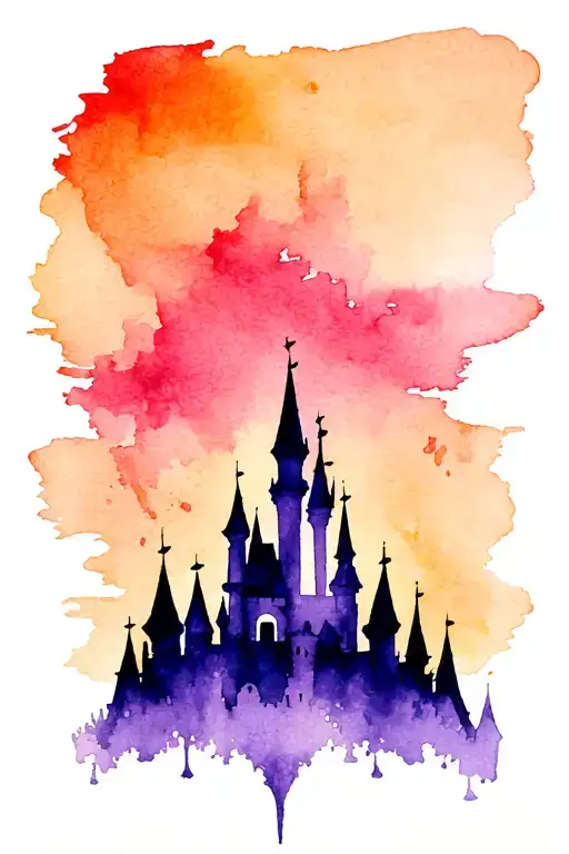 Disney Castle Silhouette