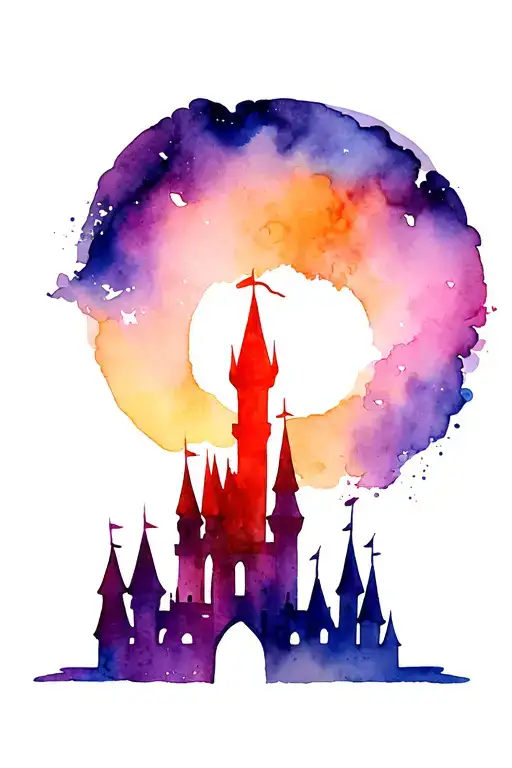 Disney Castle Silhouette