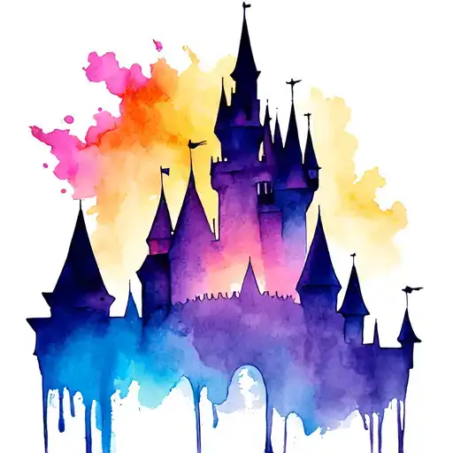Disney Castle Silhouette