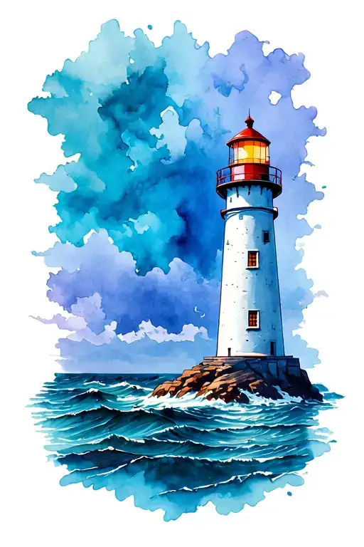 Lighthouse Near Ocean