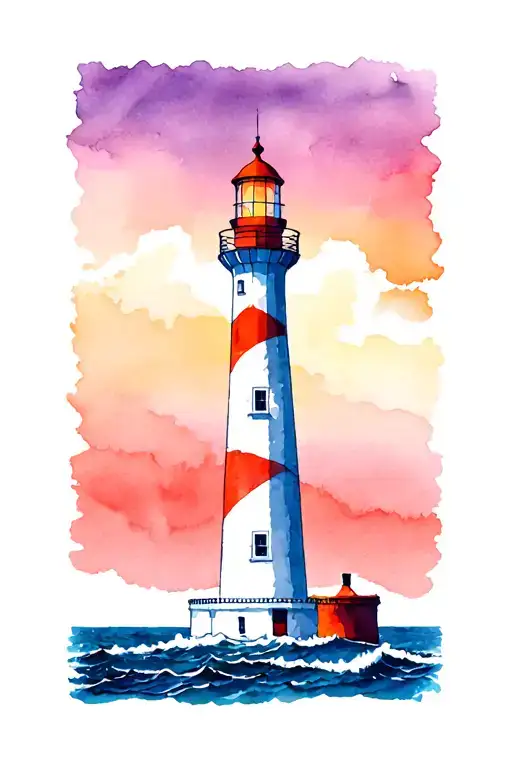 Lighthouse Near Ocean