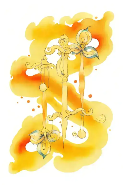 Jamilah And Libra Symbol Intertwined