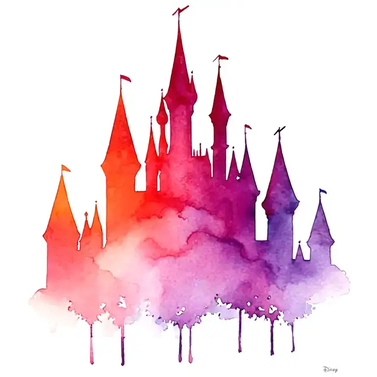 Disney Castle Silhouette