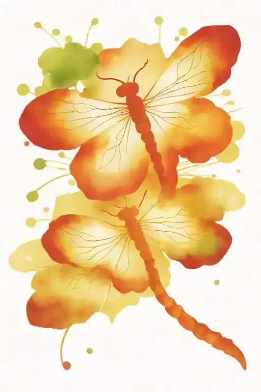 4 Leaf Clover With Dragonflies Pain Hatred Grief