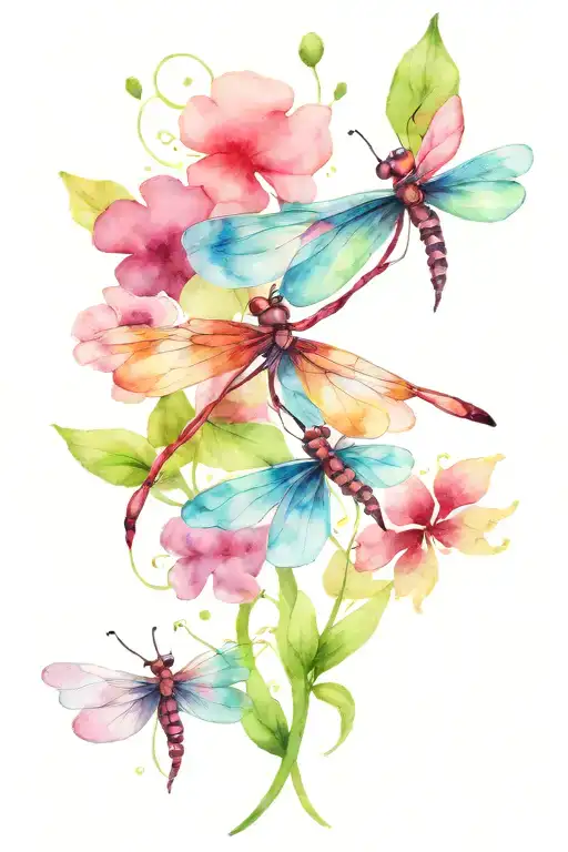 4 Leaf Clover With Dragonflies Pain Hatred Grief