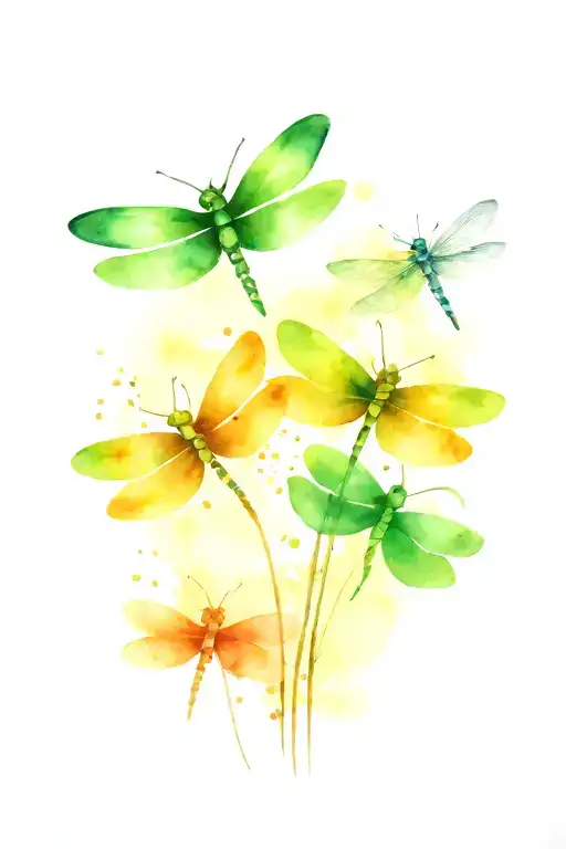 4 Leaf Clover With Dragonflies Pain Hatred Grief