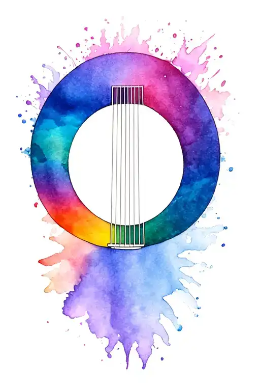 Rainbow Colored Soundhole