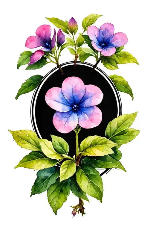 Pink Periwinkle Plant