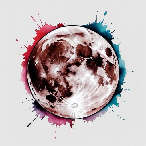 Crimson Ember of the Moon