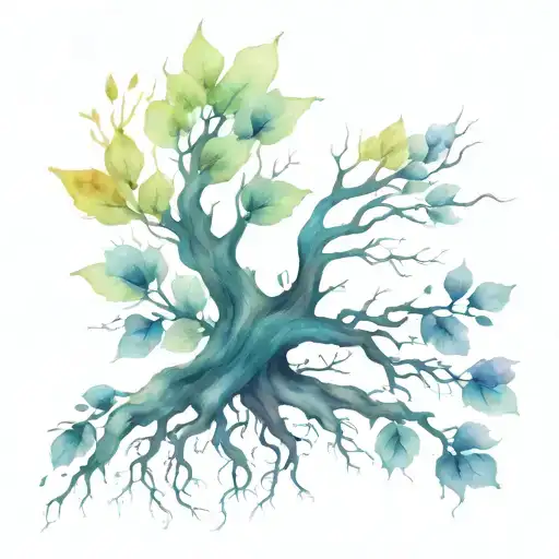 Tree Roots And Wings