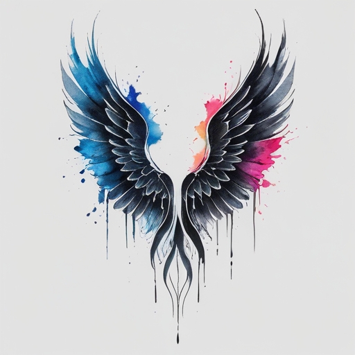 Wings of Eternal Night Tattoo idea