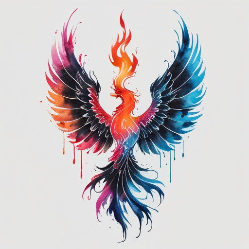 Phoenix’s Wings of the Sacred Fire Tattoo idea