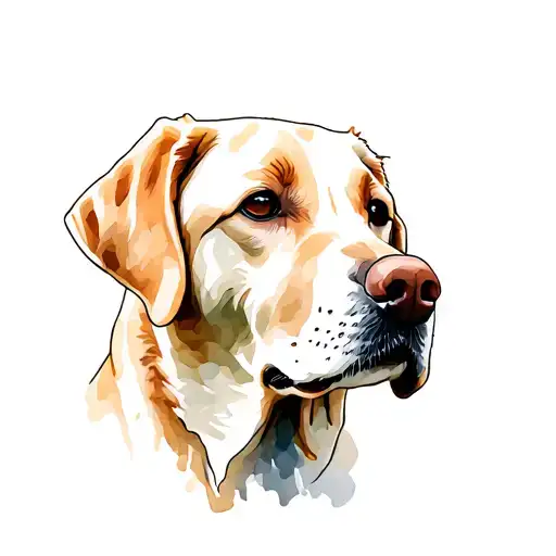 Labrador Dog Head