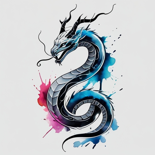 Silver Serpent’s Call of Destiny Tattoo idea