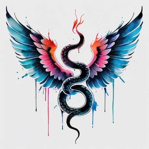 Wings of the Serpent Tattoo idea