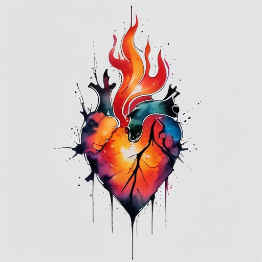 Sacred Heart’s Fire Tattoo idea