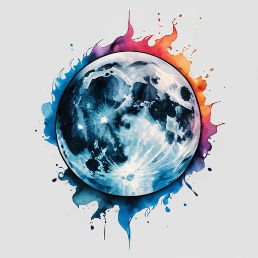 Moon’s Fire of Rebirth Tattoo idea