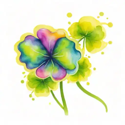 Four Leaf Clover Spreading Like Symbiote Goo Stretching