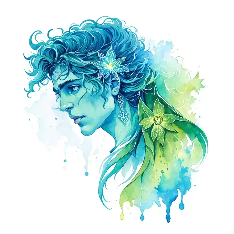 Irish Mythology Inspired Tattoo Featuring Iconic Characters