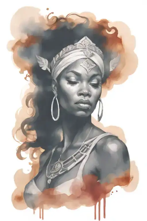 Black Woman Warrior Goddess