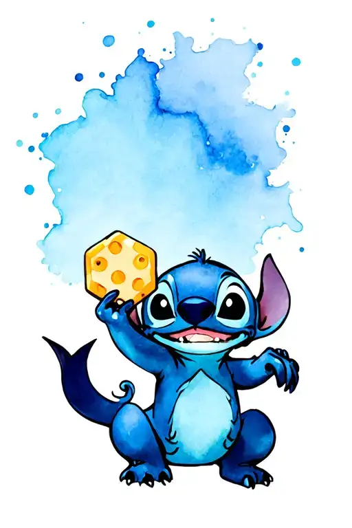 Stitch Holding Chip From Beauty And The Beast