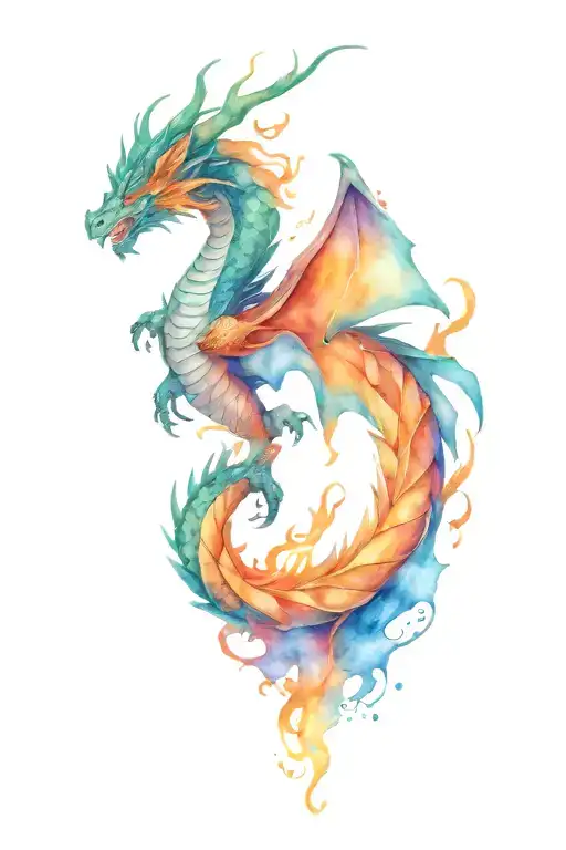 Libra Dragon Breathing Fire