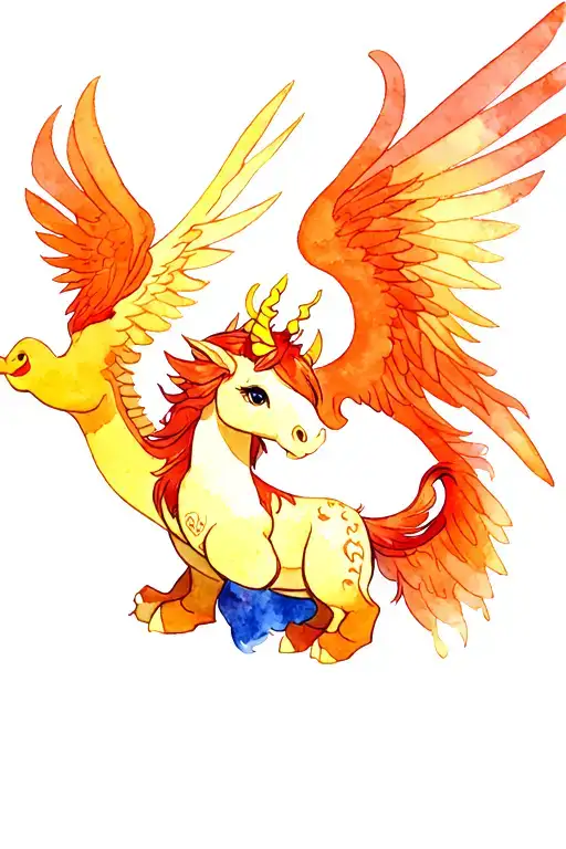 Pegasus Baby From Hercules And Mushu Mulan