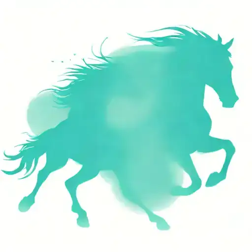 Two Horse Galloping Through A Field