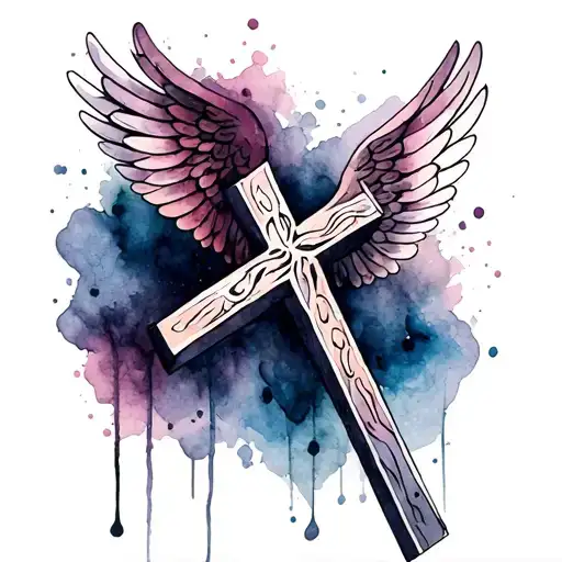 Cross With Wing Spread