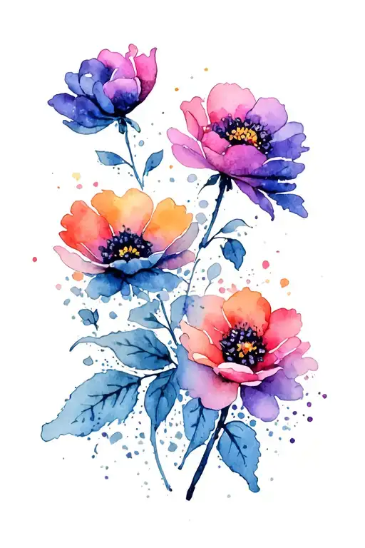 Goth Emo Feminine Flowers