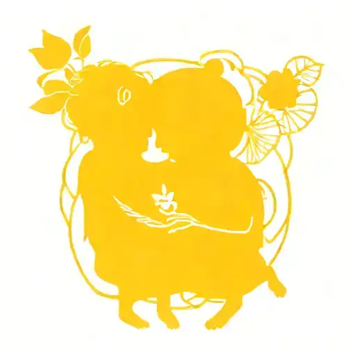 Line Tattoo Two Kids