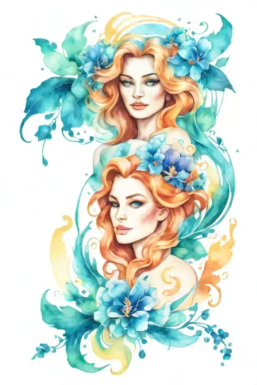 Leo Aquarius Mother Daughter Merging