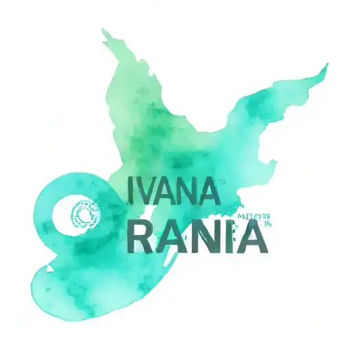 Write Ivana In Black Font Over The Croatian Flag Waving