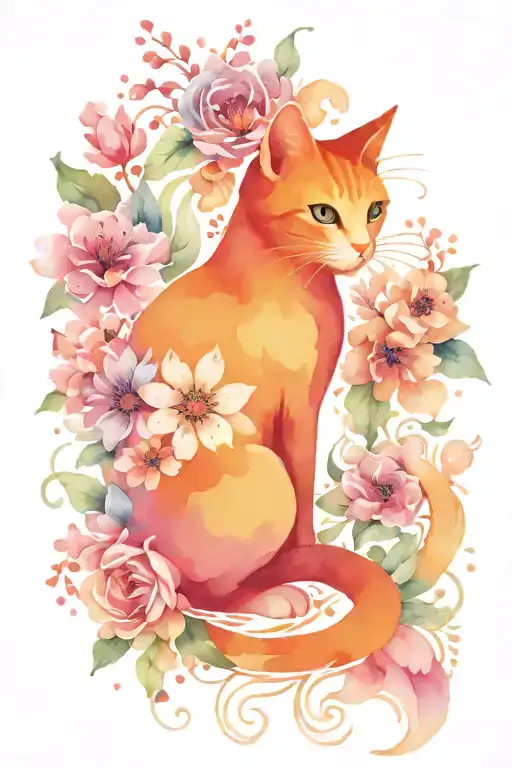 Floral Cat