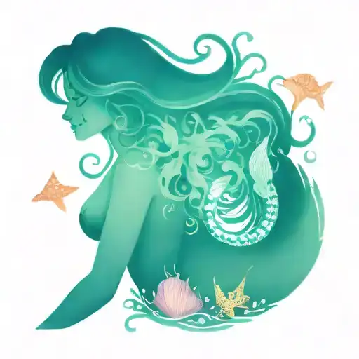 Mermaid And Seashells