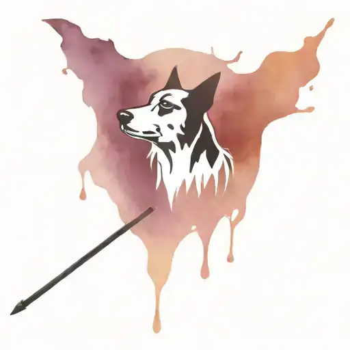 Expecto Patronum Wand With Black Dog
