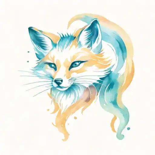 Kitsune Fox Surrounded