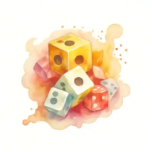 Fluer De Lies With Dice Reading 2 And 4