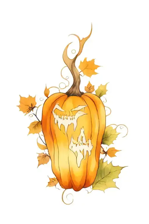 Halloween Autumn Themed New School Leg