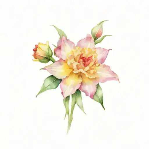 Daffodil Rose Carnation Flower