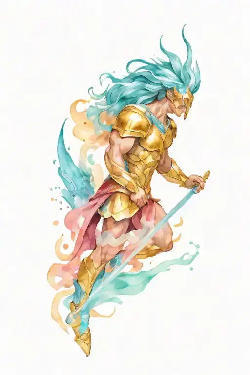 Aquarius Achilles Wearing Armor