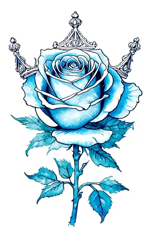 Crown On Rose With Tringle In It