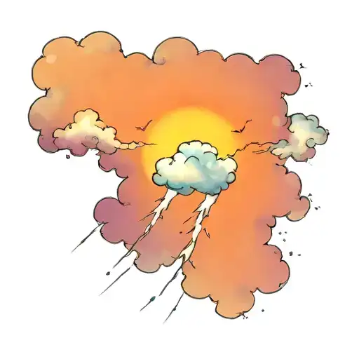 Storm Lightning Sun Cloud Rain