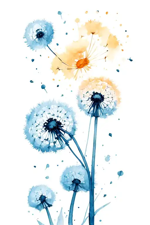 Dandelion Blowing