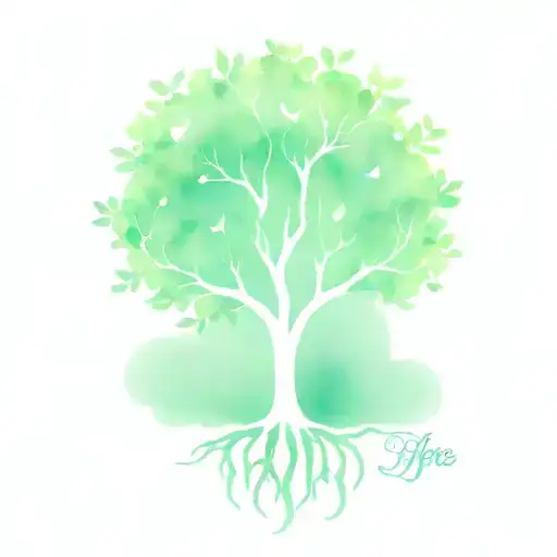 Deceased Mother Tree Of Life With Letters